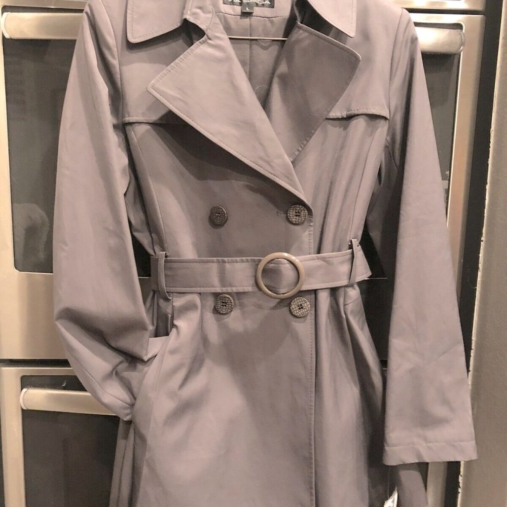 Via Spiga Belted Trench Coat - Large - NWT